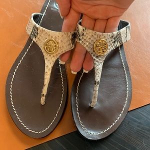 Tory Burch Snakeskin Sandals